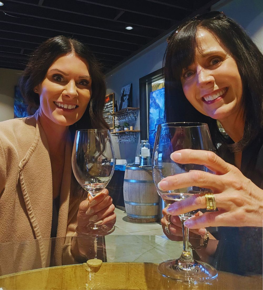 april and kelly at rush lattin cellars