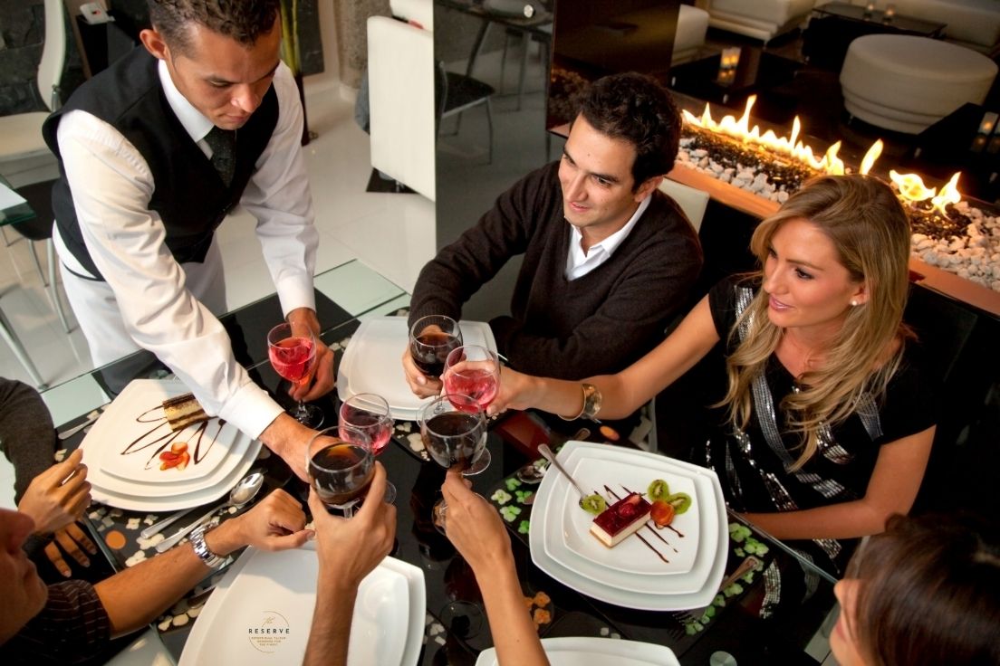 future of fine dining talent waiter serving wine – reserve talent Hospitality